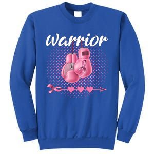 Breast Cancer Awareness Pink Boxing Gloves Warrior Cute Gift Sweatshirt