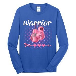 Breast Cancer Awareness Pink Boxing Gloves Warrior Cute Gift Tall Long Sleeve T-Shirt