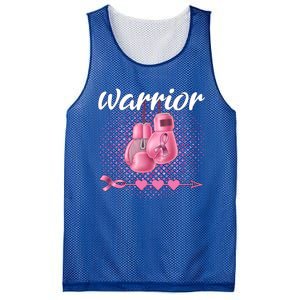 Breast Cancer Awareness Pink Boxing Gloves Warrior Cute Gift Mesh Reversible Basketball Jersey Tank