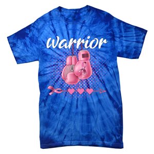 Breast Cancer Awareness Pink Boxing Gloves Warrior Cute Gift Tie-Dye T-Shirt