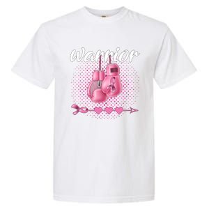 Breast Cancer Awareness Pink Boxing Gloves Warrior Cute Gift Garment-Dyed Heavyweight T-Shirt