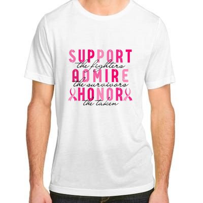 Breast Cancer Awareness Support Admire Honor Pink Ribbon Gift Adult ChromaSoft Performance T-Shirt