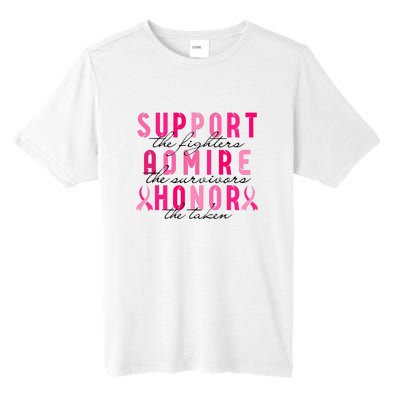 Breast Cancer Awareness Support Admire Honor Pink Ribbon Gift Tall Fusion ChromaSoft Performance T-Shirt