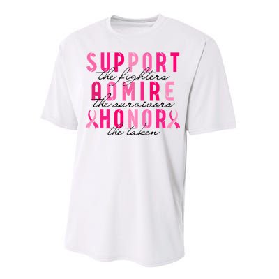 Breast Cancer Awareness Support Admire Honor Pink Ribbon Gift Performance Sprint T-Shirt