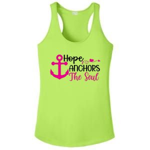 Breast Cancer Awareness Hope Anchors The Soul Ladies PosiCharge Competitor Racerback Tank