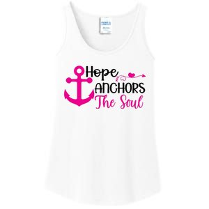 Breast Cancer Awareness Hope Anchors The Soul Ladies Essential Tank