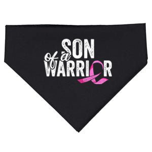 Breast Cancer Awareness Son Warrior Mom Pink Ribbon Cool Gift USA-Made Doggie Bandana