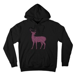 Breast Cancer Awareness Pink Ribbon & Survivor Deer Hoodie