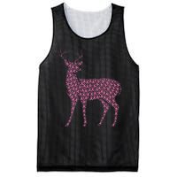 Breast Cancer Awareness Pink Ribbon & Survivor Deer Mesh Reversible Basketball Jersey Tank