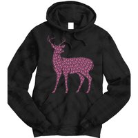 Breast Cancer Awareness Pink Ribbon & Survivor Deer Tie Dye Hoodie