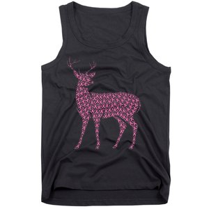 Breast Cancer Awareness Pink Ribbon & Survivor Deer Tank Top