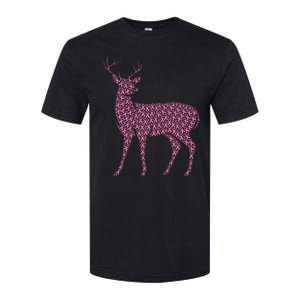 Breast Cancer Awareness Pink Ribbon & Survivor Deer Softstyle CVC T-Shirt