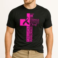 Breast Cancer Awareness Christian Cross Faith Performance Shirt