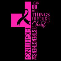 Breast Cancer Awareness Christian Cross Faith Performance Shirt