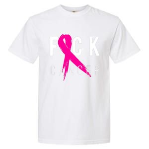 Breast Cancer Awareness Gift Fuck Cancer Retro Distressed Garment-Dyed Heavyweight T-Shirt