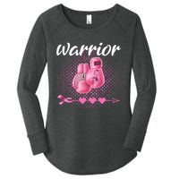 Breast Cancer Awareness Pink Boxing Gloves Warrior Women's Perfect Tri Tunic Long Sleeve Shirt