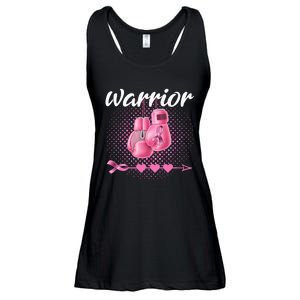 Breast Cancer Awareness Pink Boxing Gloves Warrior Ladies Essential Flowy Tank