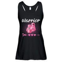 Breast Cancer Awareness Pink Boxing Gloves Warrior Ladies Essential Flowy Tank