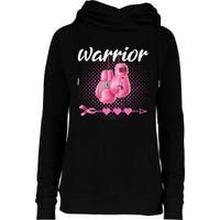 Breast Cancer Awareness Pink Boxing Gloves Warrior Womens Funnel Neck Pullover Hood