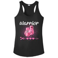 Breast Cancer Awareness Pink Boxing Gloves Warrior Ladies PosiCharge Competitor Racerback Tank