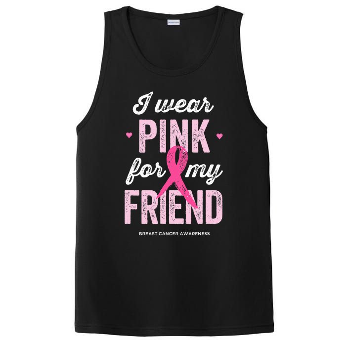 Breast Cancer Awareness s I Wear Pink for My Friend PosiCharge Competitor Tank