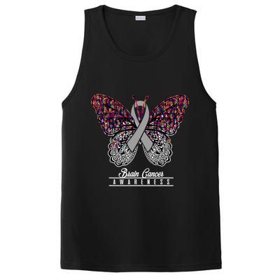 Brain Cancer Awareness Cute Gift Butterfly Lovers Funny Gift PosiCharge Competitor Tank