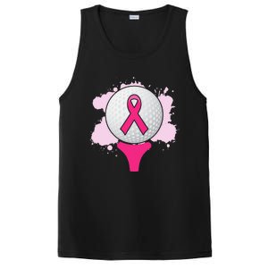 Breast Cancer Awareness Golf Ball Pink Ribbon PosiCharge Competitor Tank