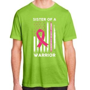 Breast Cancer Awareness Funny Gift Sister Of A Warrior Support Squad Gift Adult ChromaSoft Performance T-Shirt