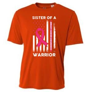 Breast Cancer Awareness Funny Gift Sister Of A Warrior Support Squad Gift Cooling Performance Crew T-Shirt