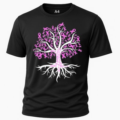Breast Cancer Awareness Pink Ribbon Tree Performance Shirt