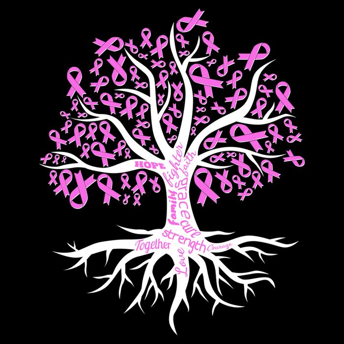Breast Cancer Awareness Pink Ribbon Tree Sweatshirt