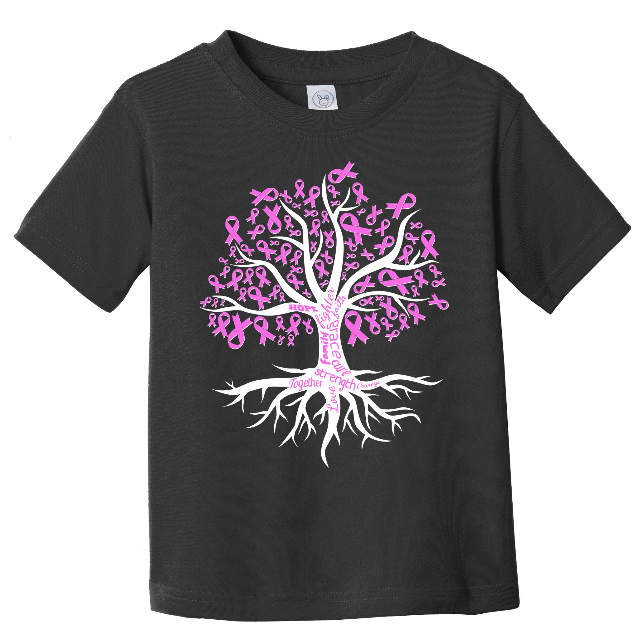 Breast Cancer Awareness Pink Ribbon Tree Toddler T-Shirt