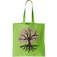 Breast Cancer Awareness Pink Ribbon Tree Bag