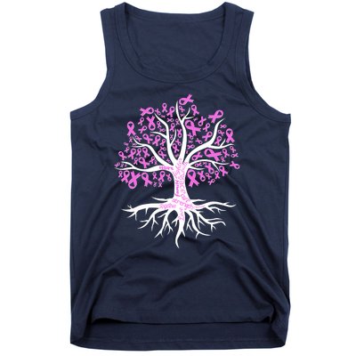 Breast Cancer Awareness Pink Ribbon Tree Tank Top