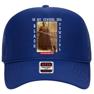 Black Cowgirls African American Black History Mary Fields High Crown Mesh Back Trucker Hat