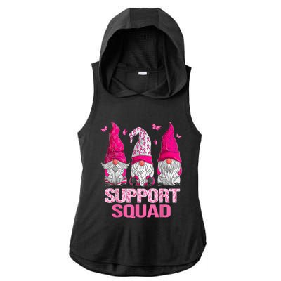 Breast Cancer Awareness Shirt For Wo Gnomes Support Squad Ladies PosiCharge Tri-Blend Wicking Draft Hoodie Tank