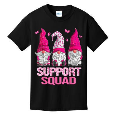 Breast Cancer Awareness Shirt For Wo Gnomes Support Squad Kids T-Shirt