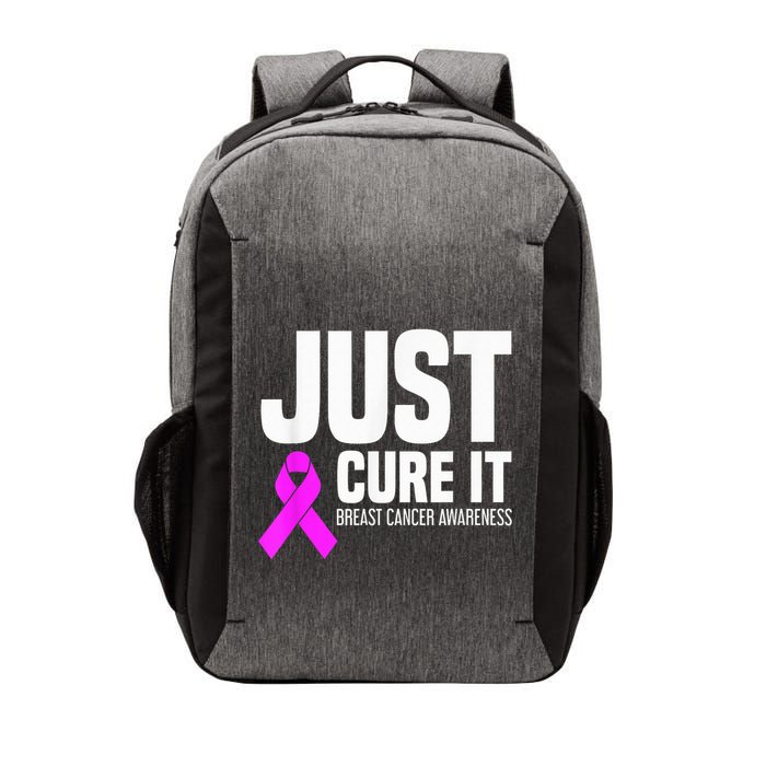 Breast Cancer Awareness - Just Cure It Vector Backpack