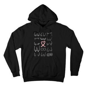 Breast Cancer Awareness Pink Ribbon Mastectomy Awareness Tall Hoodie