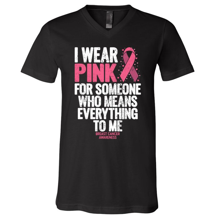 Breast Cancer Awareness Shirts For Family Breast Cancer V-Neck T-Shirt