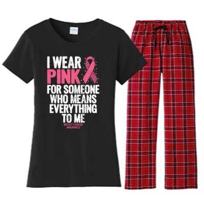 Breast Cancer Awareness Shirts For Family Breast Cancer Women's Flannel Pajama Set