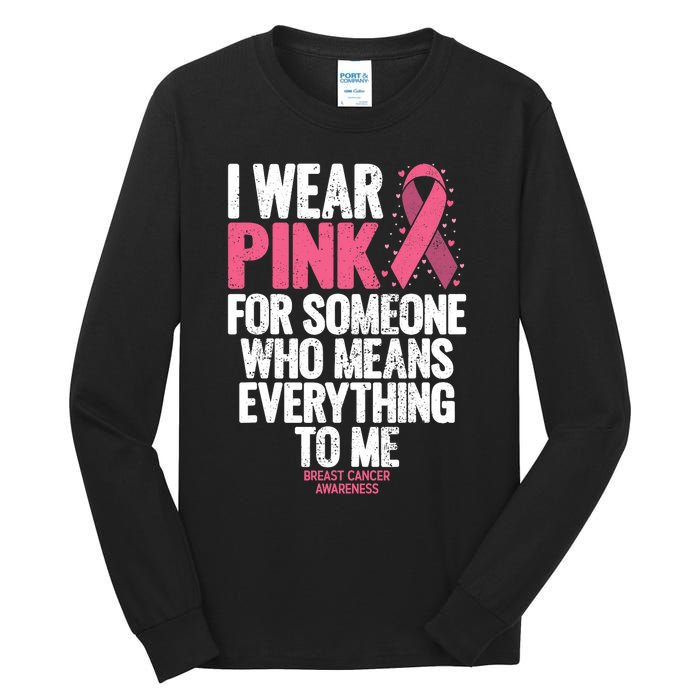 Breast Cancer Awareness Shirts For Family Breast Cancer Tall Long Sleeve T-Shirt