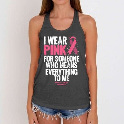 Breast Cancer Awareness Shirts For Family Breast Cancer Women's Knotted Racerback Tank