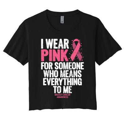 Breast Cancer Awareness Shirts For Family Breast Cancer Women's Crop Top Tee