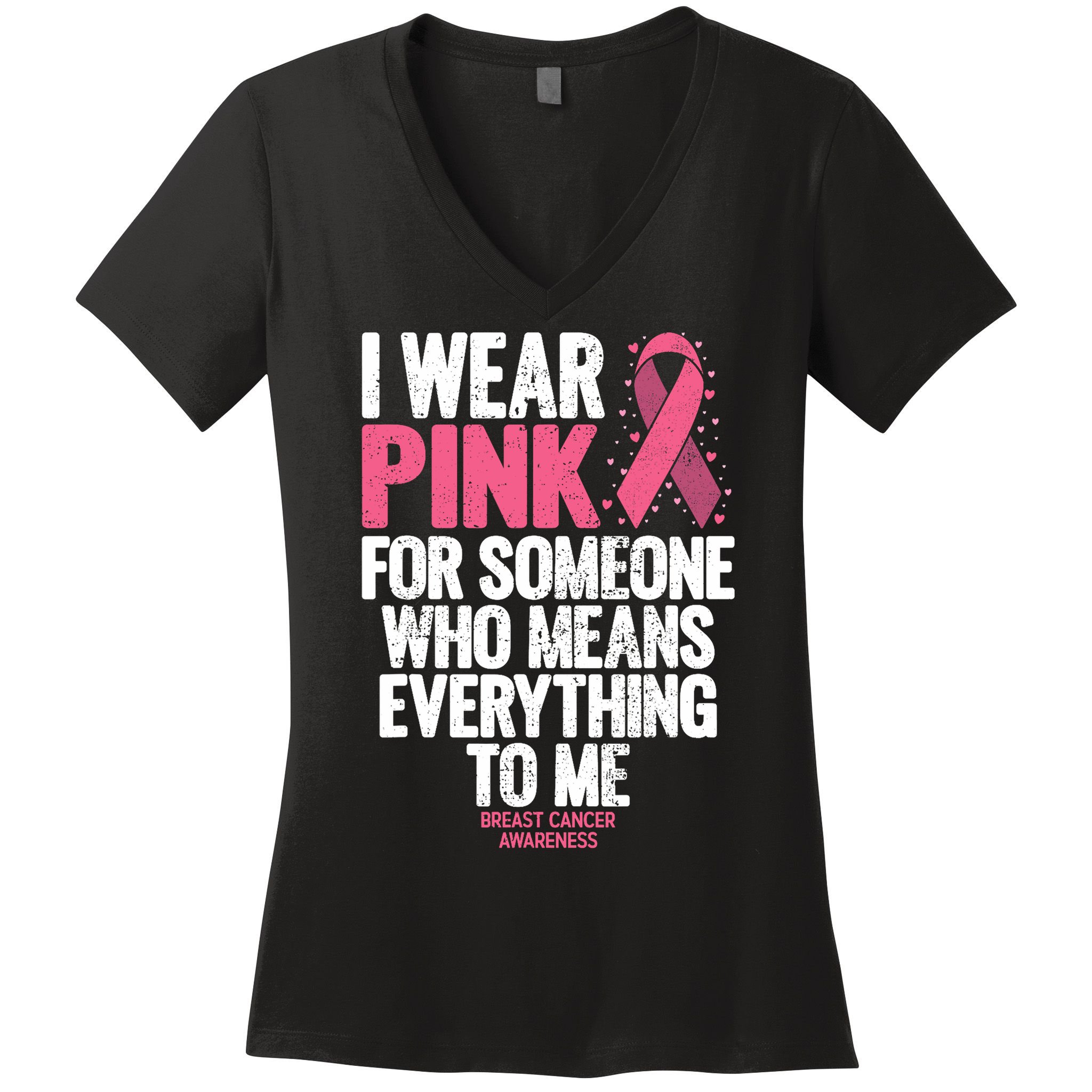 Breast Cancer Awareness Shirts For Family Breast Cancer Women's V-Neck T-Shirt