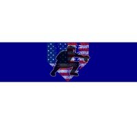 Baseball Catcher American Flag Home Plate Cute Gift Bumper Sticker