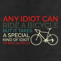 Bike Cyclist Any Idiot Can Ride A Bicycle Funny Golf Towel