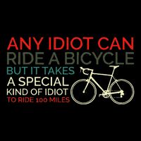 Bike Cyclist Any Idiot Can Ride A Bicycle Funny Wool Snapback Cap