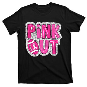 Breast Cancer Awareness Month Football Out T-Shirt