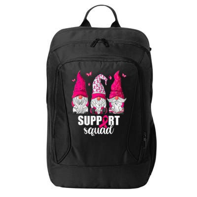 Breast Cancer Awareness For Gnomes Support Squad City Backpack